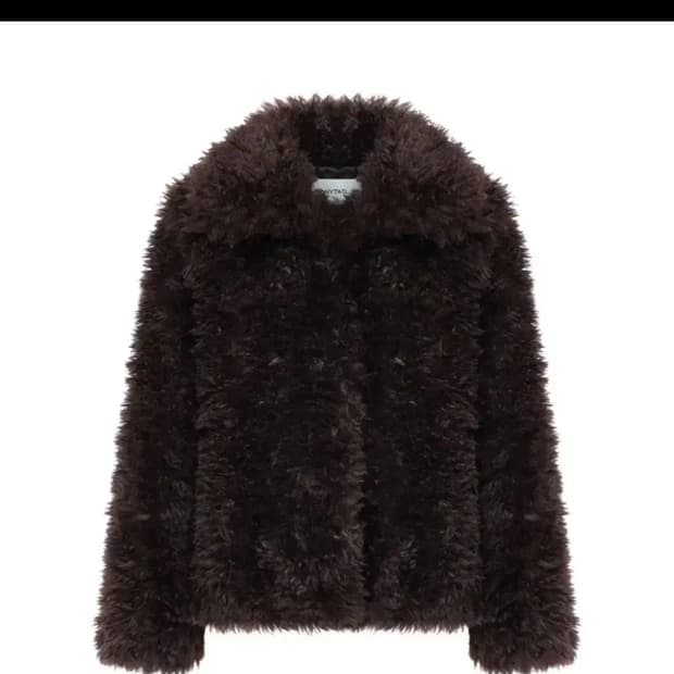 포니테일 퍼자켓 브라운 