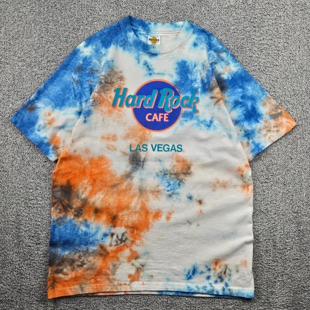 USA 하드락카페 싱글스티치 반팔 티셔츠 다잉커스텀 (XL)/ 11865