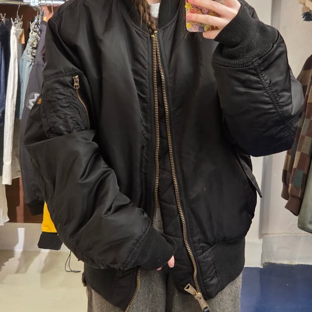 알파인더스트리 Military Ma-1 블랙 항공점퍼