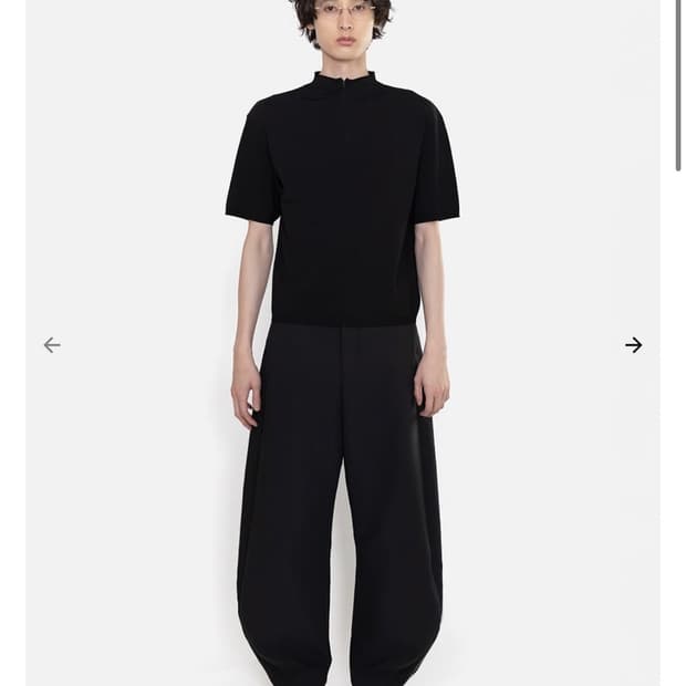 아모멘토 커브드 팬츠 L사이즈