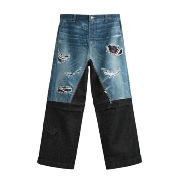 36)자라 앤더슨벨 디테처블 레이어드 진 