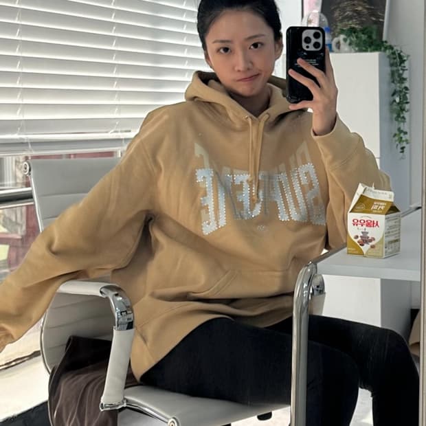 슈프림 라인스톤 쉐도우 후드 