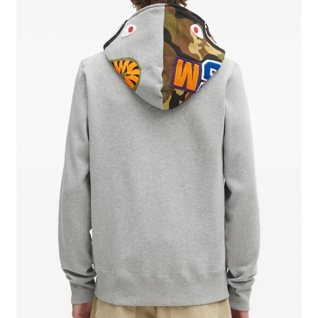 shark-motif zip-up hoodie 베이프 후드집업 3XL
