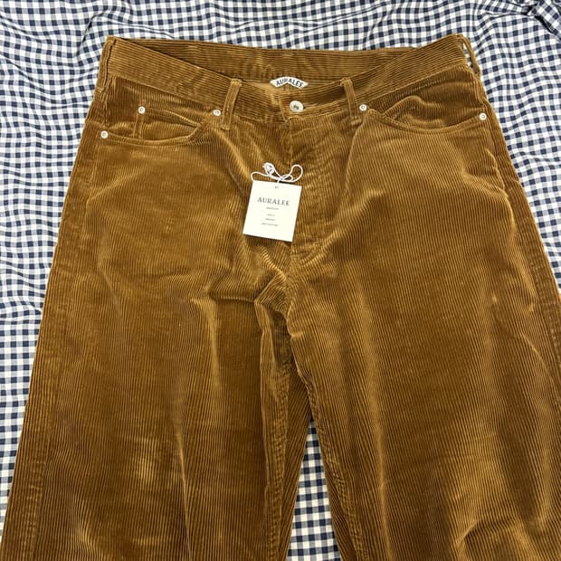 오라리 코듀로이 팬츠 4사이즈