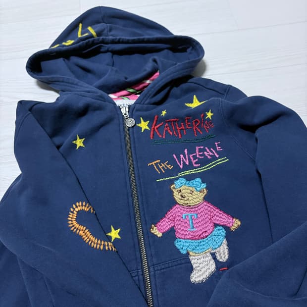 티니위니 자수 y2k 별 후드집업 가디건