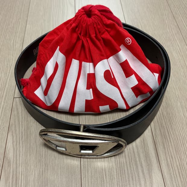 디젤 B-1DR 레더 벨트 D 버클 블랙