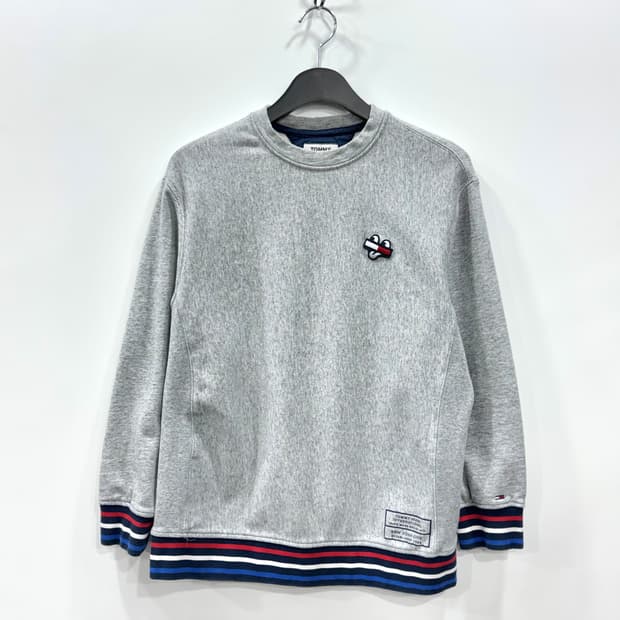 타미힐피거 패치로고 맨투맨 S