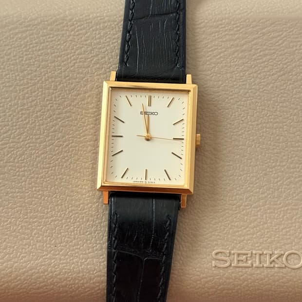 Seiko 세이코 쿼츠 스퀘어 탱크 1999