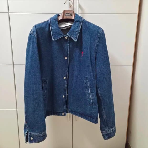 ami 아미 스몰 하트 데님 자켓 XXL