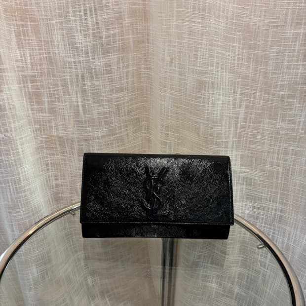 정품 생로랑 블랙 클러치백    