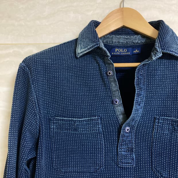 100)폴로 사시코 풀오버 던가리 셔츠