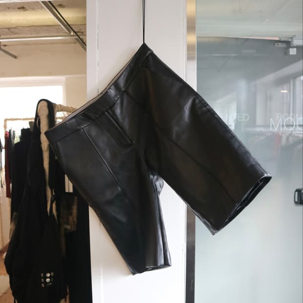 Lado Bokuchava leather shorts