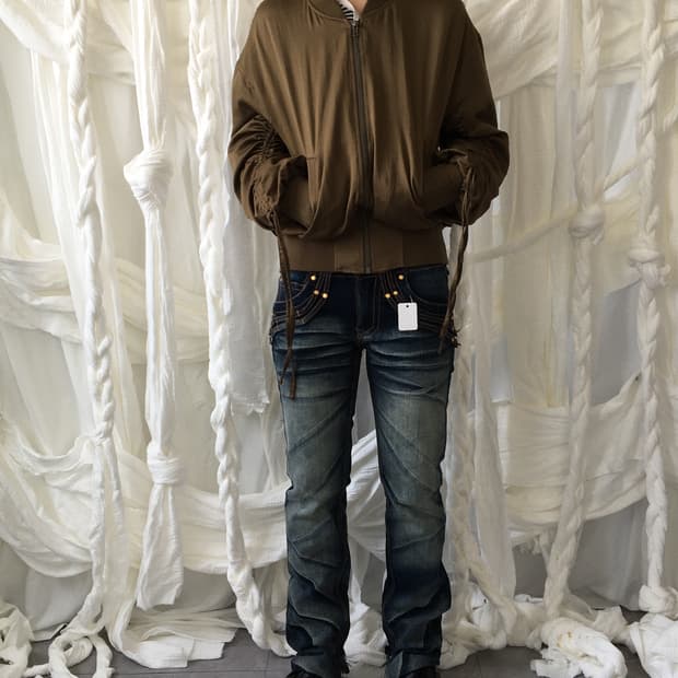 Shirring point ma 1 jacket