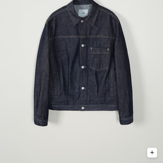 인더로우 하드 트위스트 데님 자켓 인디고블루 2사이즈