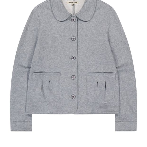 코이세이오 코지 스웻 자켓 멜란지 그레이 2