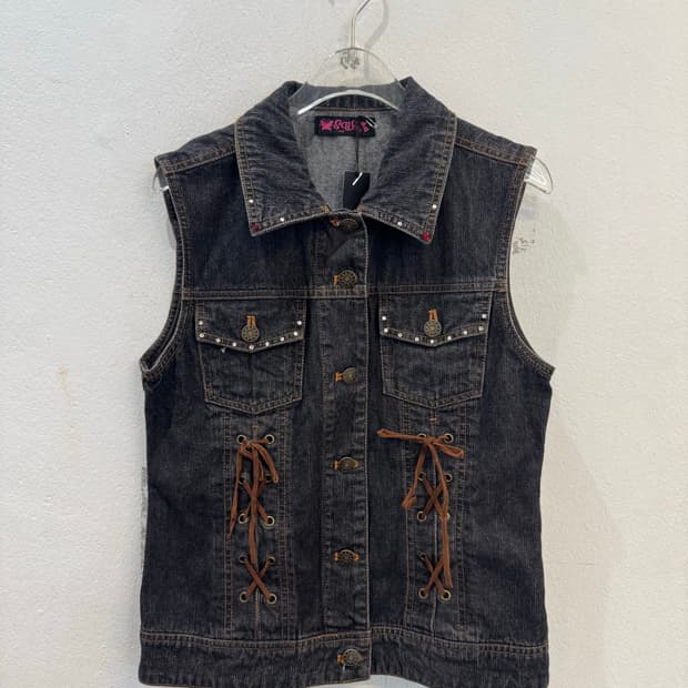 Ikeda Nobuo sleeveless denim jacket