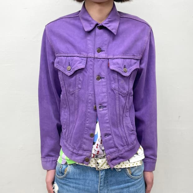 Levi's Purple Denim Jacket