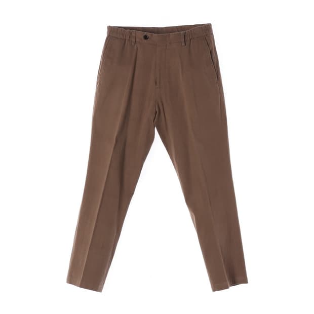 DAKS 스튜디오 브라운 밴딩 슬랙스