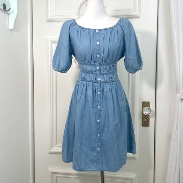 denim shirring point summer opc
