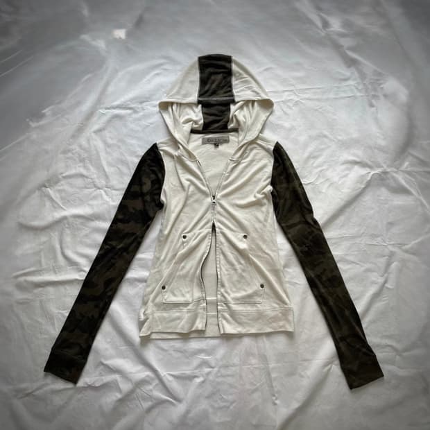 아카이브 2way 패널 믹스 카모 후드집업 펑크 락시크 y2k 갸루