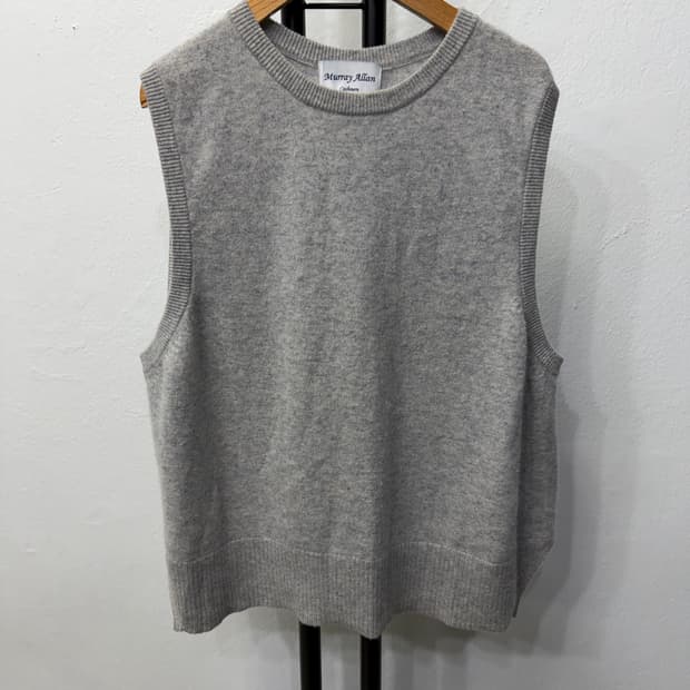 정품) 머레이알란 캐시미어100 니트 조끼 L