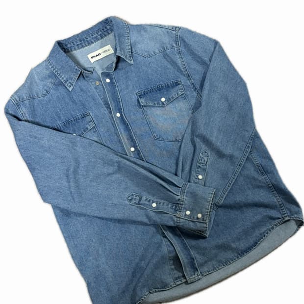 클래식 웨스턴 데님 셔츠 M