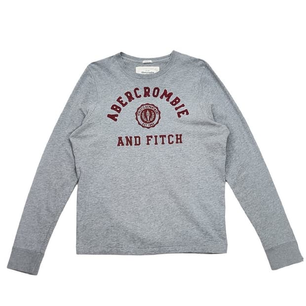 ABERCROMBIE & FITCH 그레이 롱슬리브 XXL
