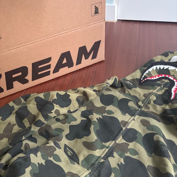 베이프 집업 녹계 사이즈 교환 s->m