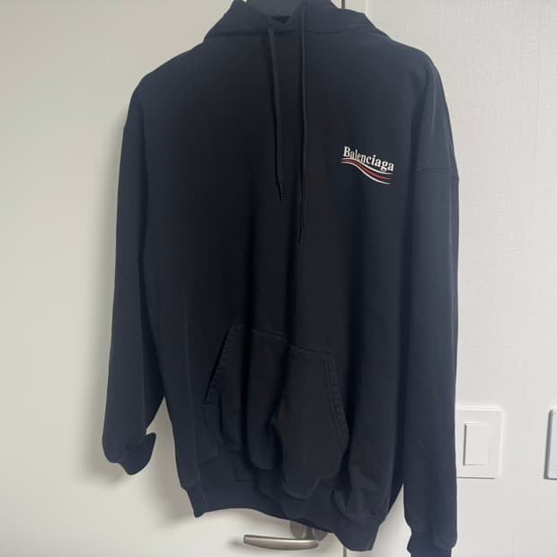 발렌시아가 웨이브로고 후드s