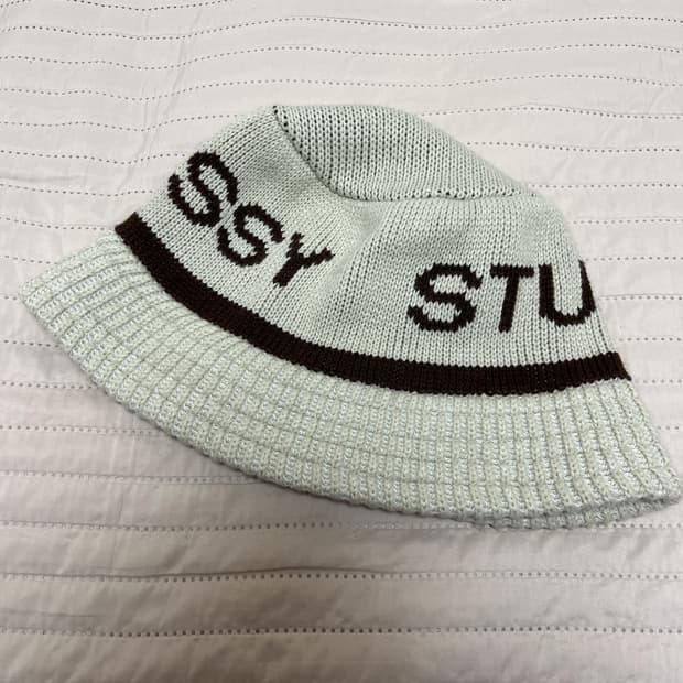 [L/XL] 스투시 자카드 니트 버킷햇