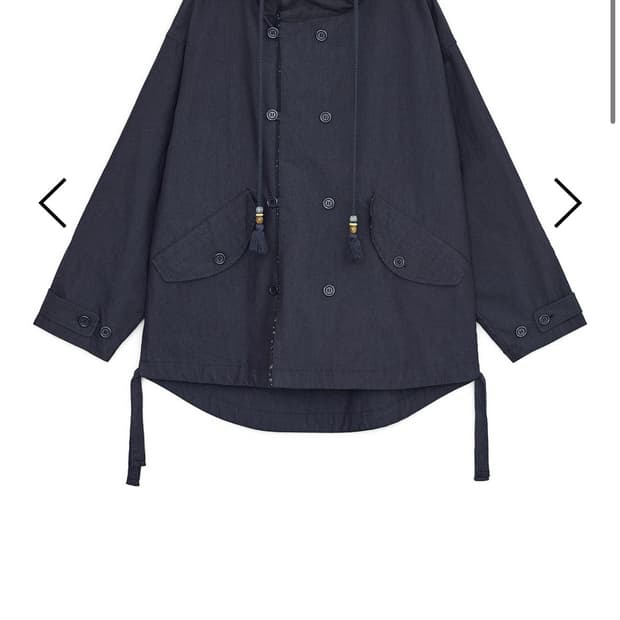 허그유어스킨 야상 네이비