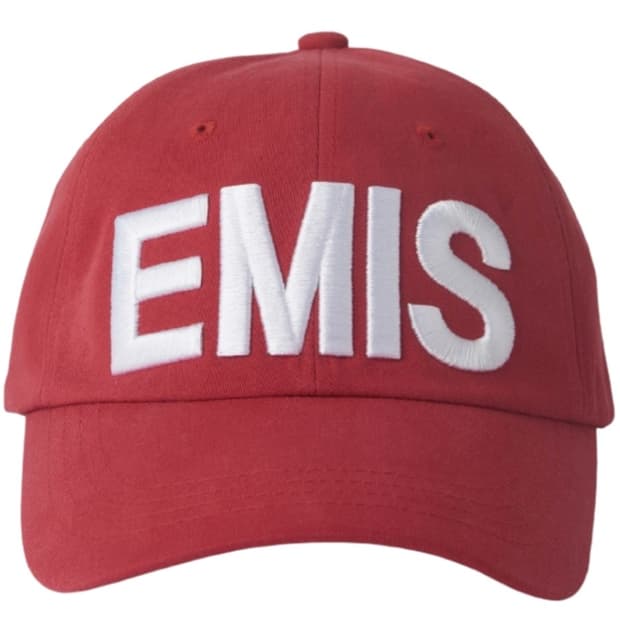 이미스 빅로고 레드 볼캡