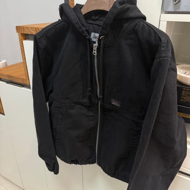 스투시 언라인드 캔버스 워크 자켓 블랙 M사이즈 판매합니다 !