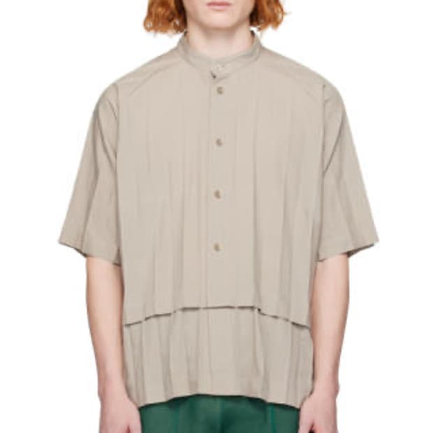 옴므 플리세 엣지 셔츠 