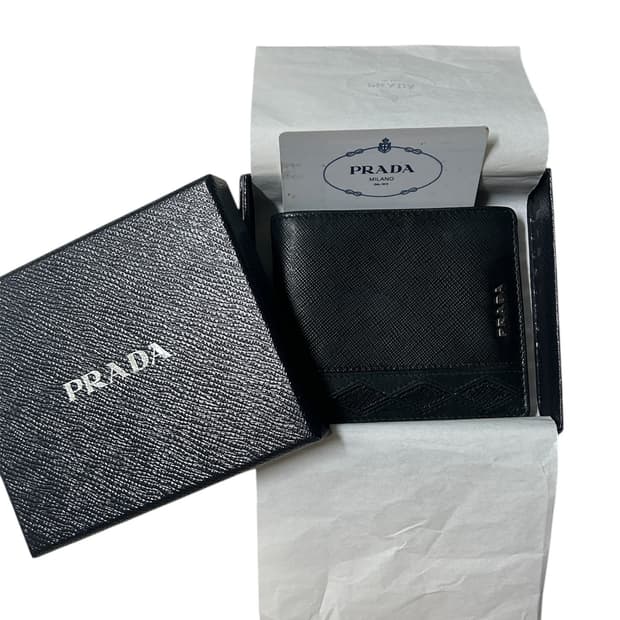 프라다 남성 반지갑 (풀박스)
