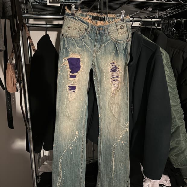 Y2K 데미지 부츠컷