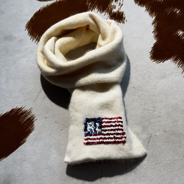 폴로 90s 성조기 울 머플러 스카프 (OS)