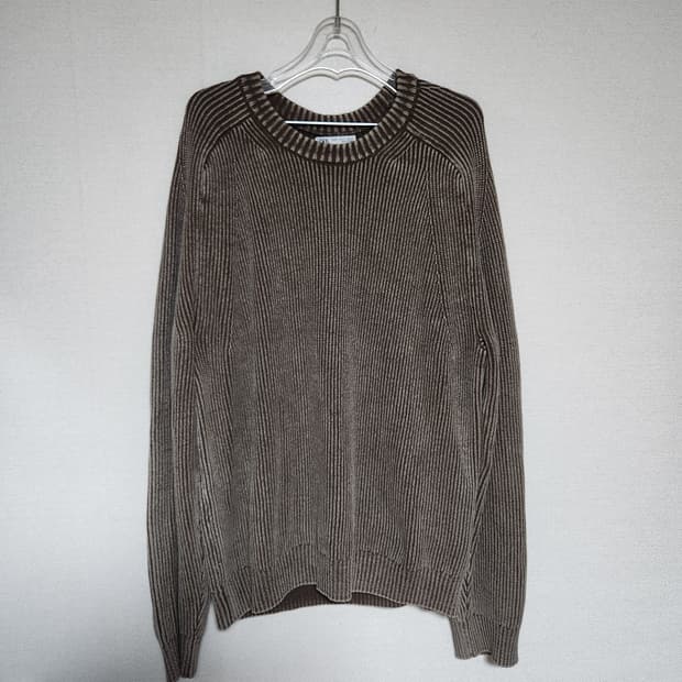 ZARA 골지 니트 브라운 남L