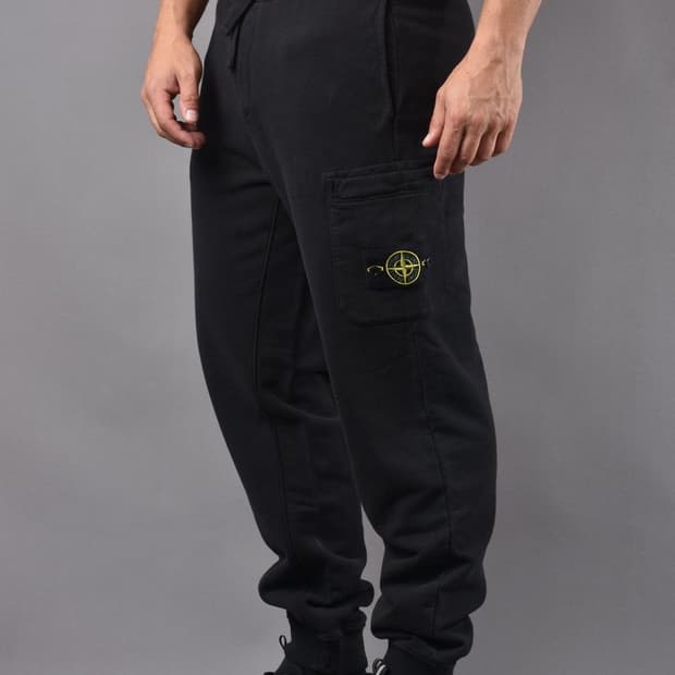 [L] 스톤아일랜드 스웻 조거 팬츠 블랙