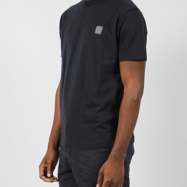 스톤아일랜드 컴파스 로고패치 1/2 티셔츠