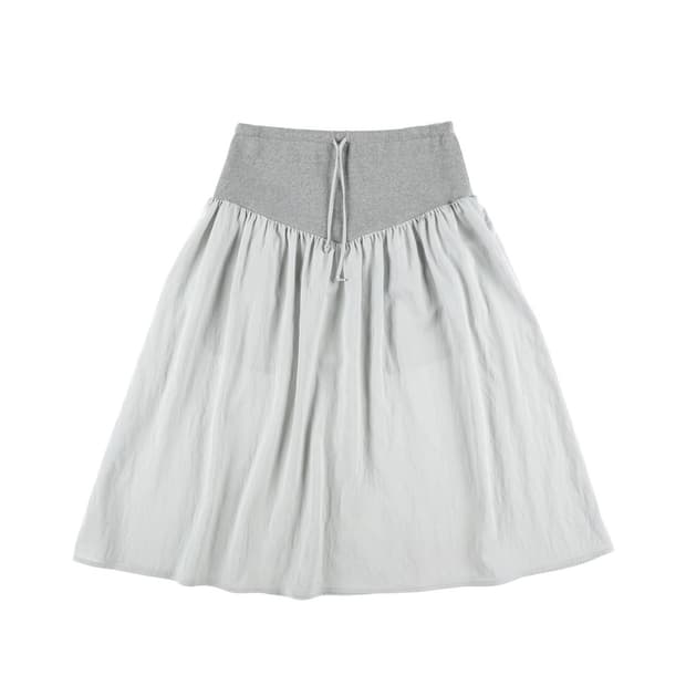 온스카 스커트 FLARE RIB SKIRT (GREY) 