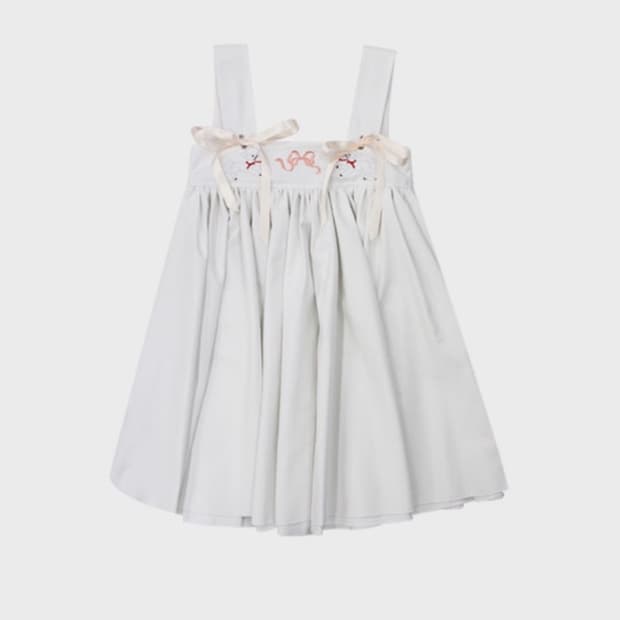 프레클 코르셋 미니 드레스 화이트