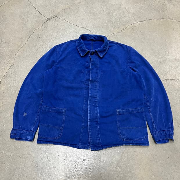 FADED BLUE VINTAGE HBT 헤링본트윌코튼 프렌치워크자켓