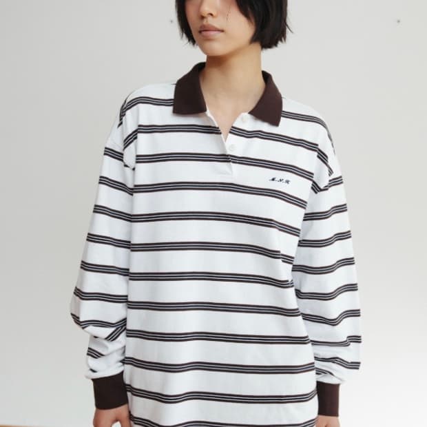 모노하 스트라이프 폴로 셔츠