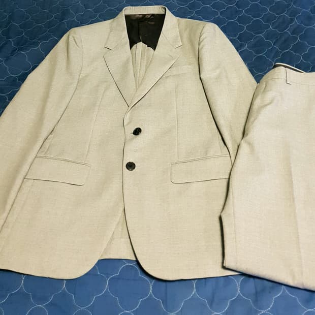 커스텀멜로우 카노니코 실크블렌드 클래식 수트셋업 (상:100 하:32)