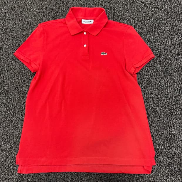 라코스테 여성 카라티 반팔티셔츠 레드 S