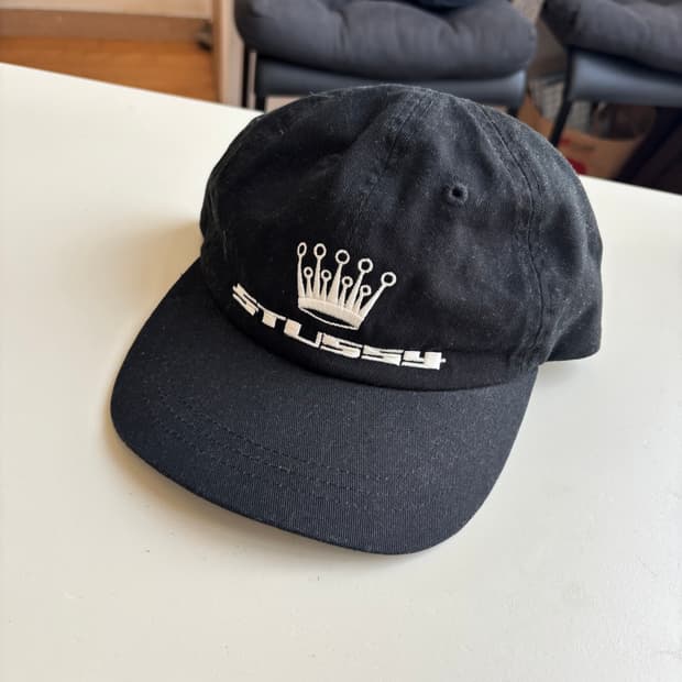 스투시 캡 블랙