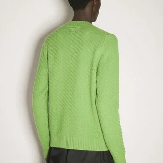 프라다 Prada 연두색 남성 니트 (새상품)