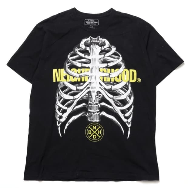 네이버후드 스컬 프린팅 티셔츠(XXL)