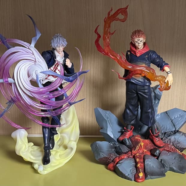 주술회전-고조,스쿠나,유타/ 체인소맨-덴지 피규어